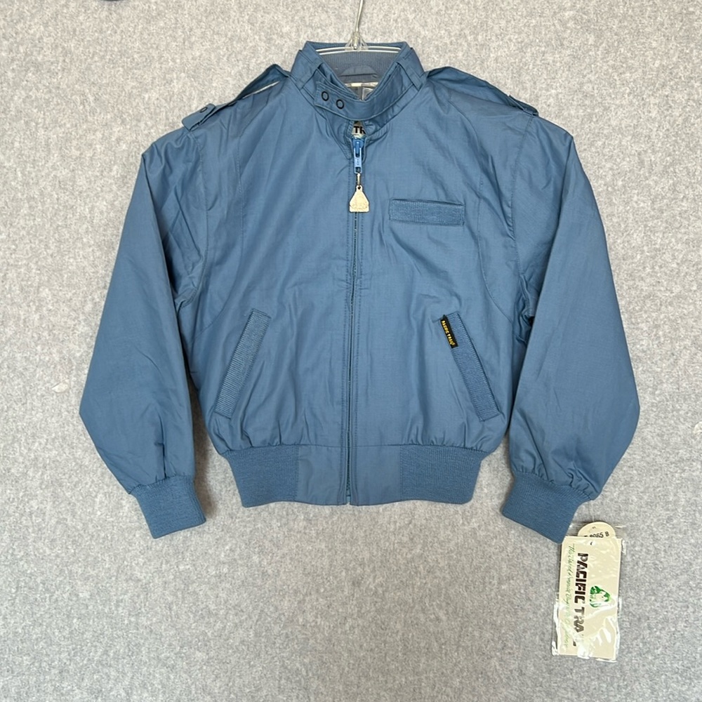 New Vintage Pacific Trail Dead Stock Boys Members Only Jacket Light Blue Size 7